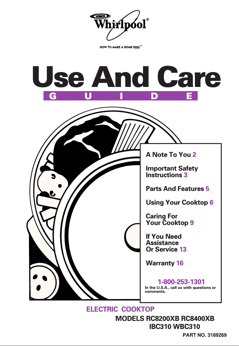 Image de la première page du manuel de l'appareil RC8400XBH2