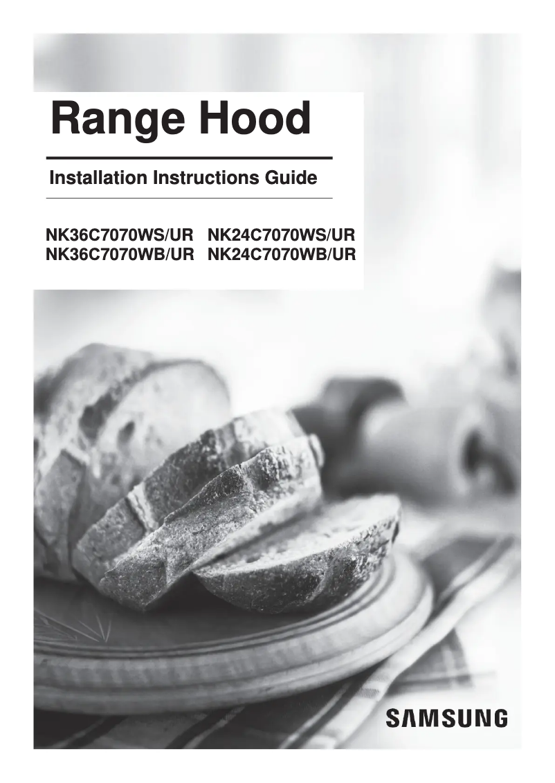 Page 1 de la notice Manuel utilisateur Samsung NK36C7070WS