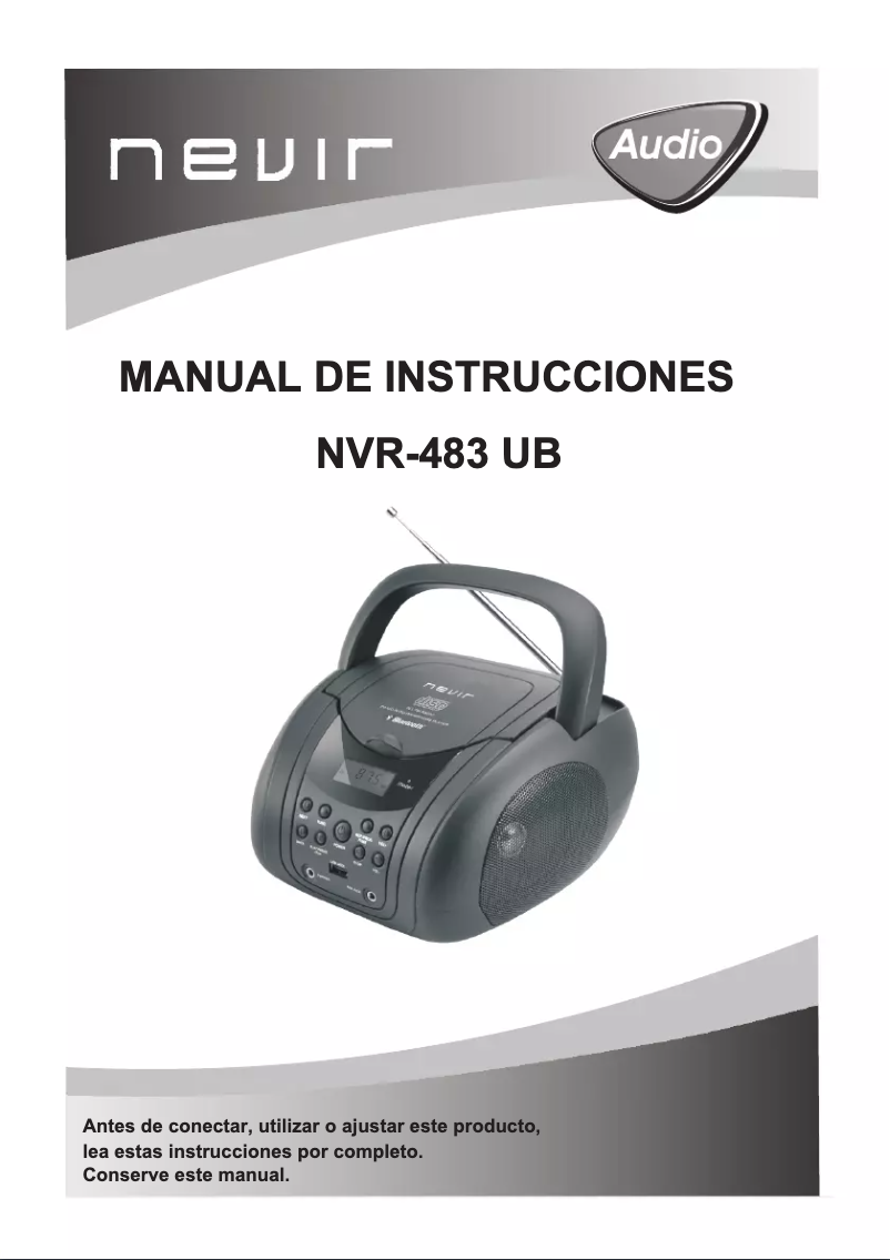 Page n°1 - Manuel utilisateur Nevir NVR-483 UB