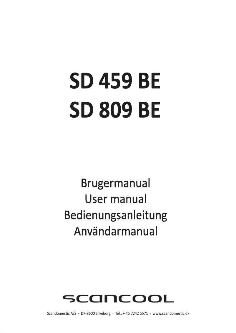 Image de la première page du manuel de l'appareil SD 459 BE