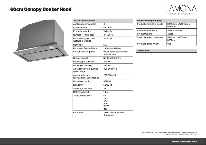 Image de la première page du manuel de l'appareil LAM2375