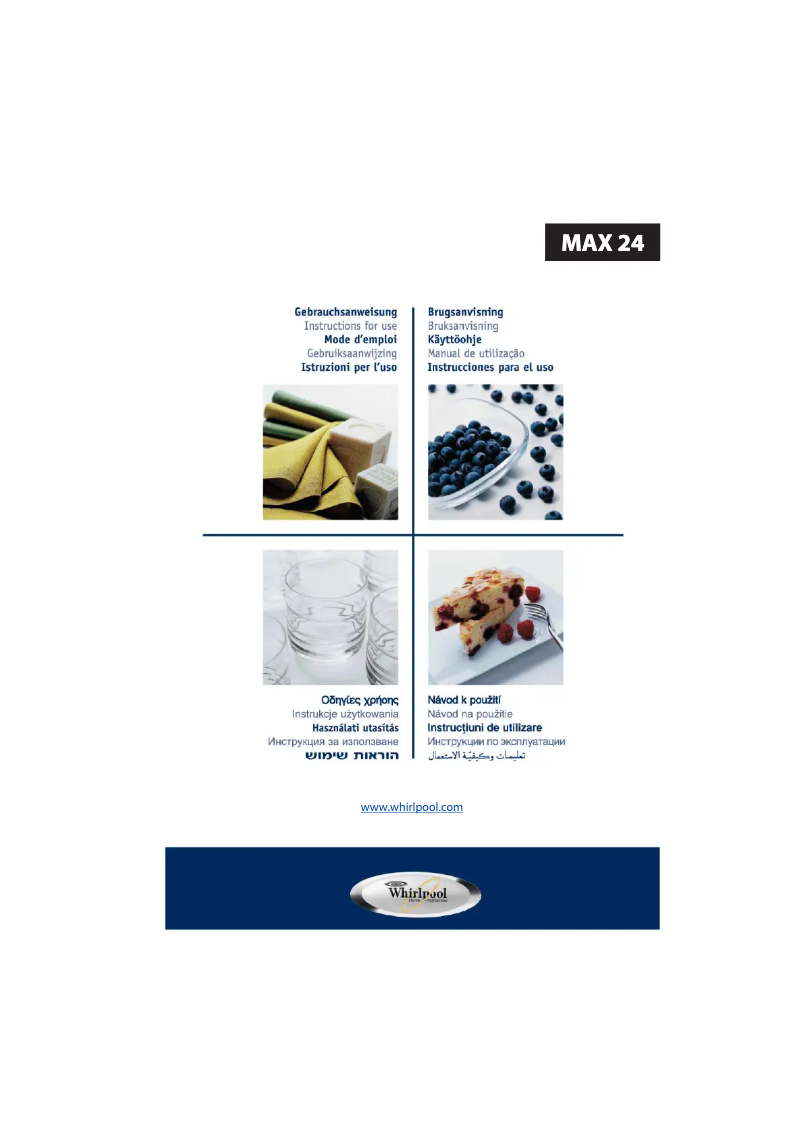 Page 1 de la notice Manuel utilisateur Whirlpool MAX 24