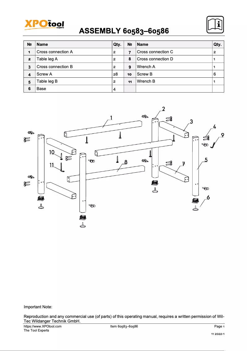 Página 1 del manual Manual de usuario WilTec 60583