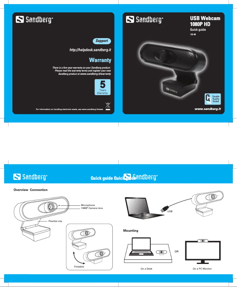 Page 1 de la notice Manuel utilisateur Sandberg 133-96