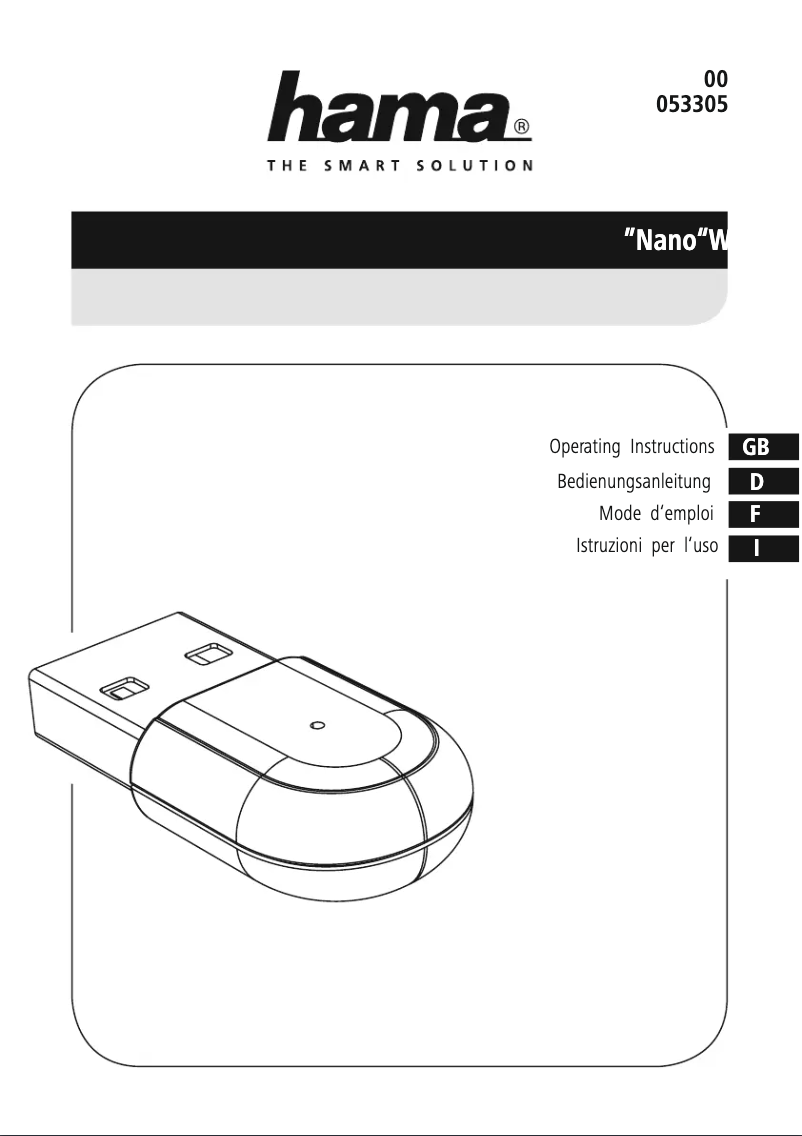 Page 1 de la notice Manuel utilisateur Hama AC600