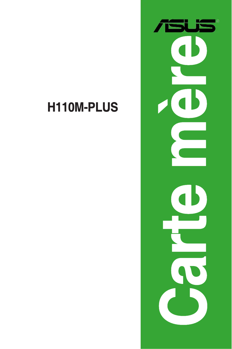 Image de la première page du manuel de l'appareil H110M-PLUS