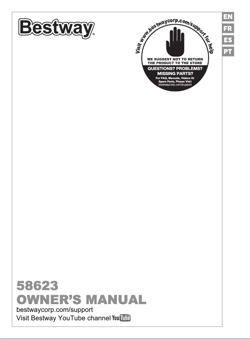 Image de la première page du manuel de l'appareil Flowclear 58623