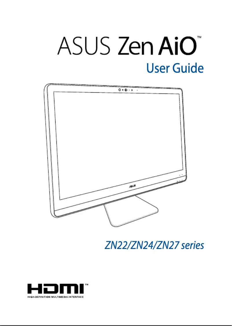Page 1 de la notice Manuel utilisateur Asus Zen AiO ZN241ICUT