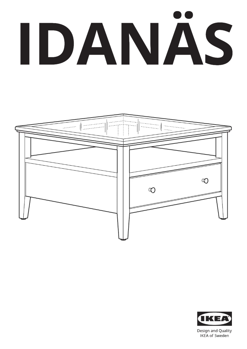 Page 1 de la notice Manuel utilisateur Ikea IDANÄS 805.543.98