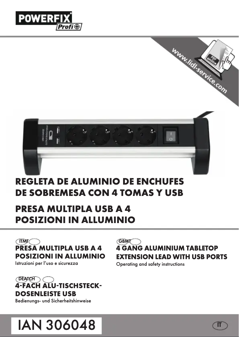 Image de la première page du manuel de l'appareil IAN 306048