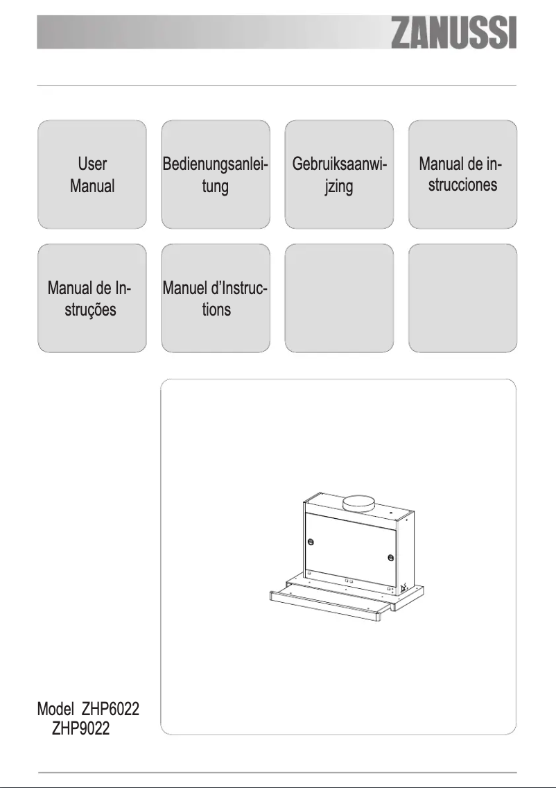 Page n°1 - Manuel utilisateur Zanussi ZHP 6022 X