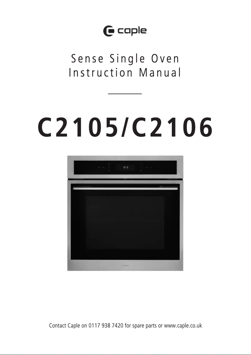 Page 1 de la notice Manuel utilisateur Caple C2106