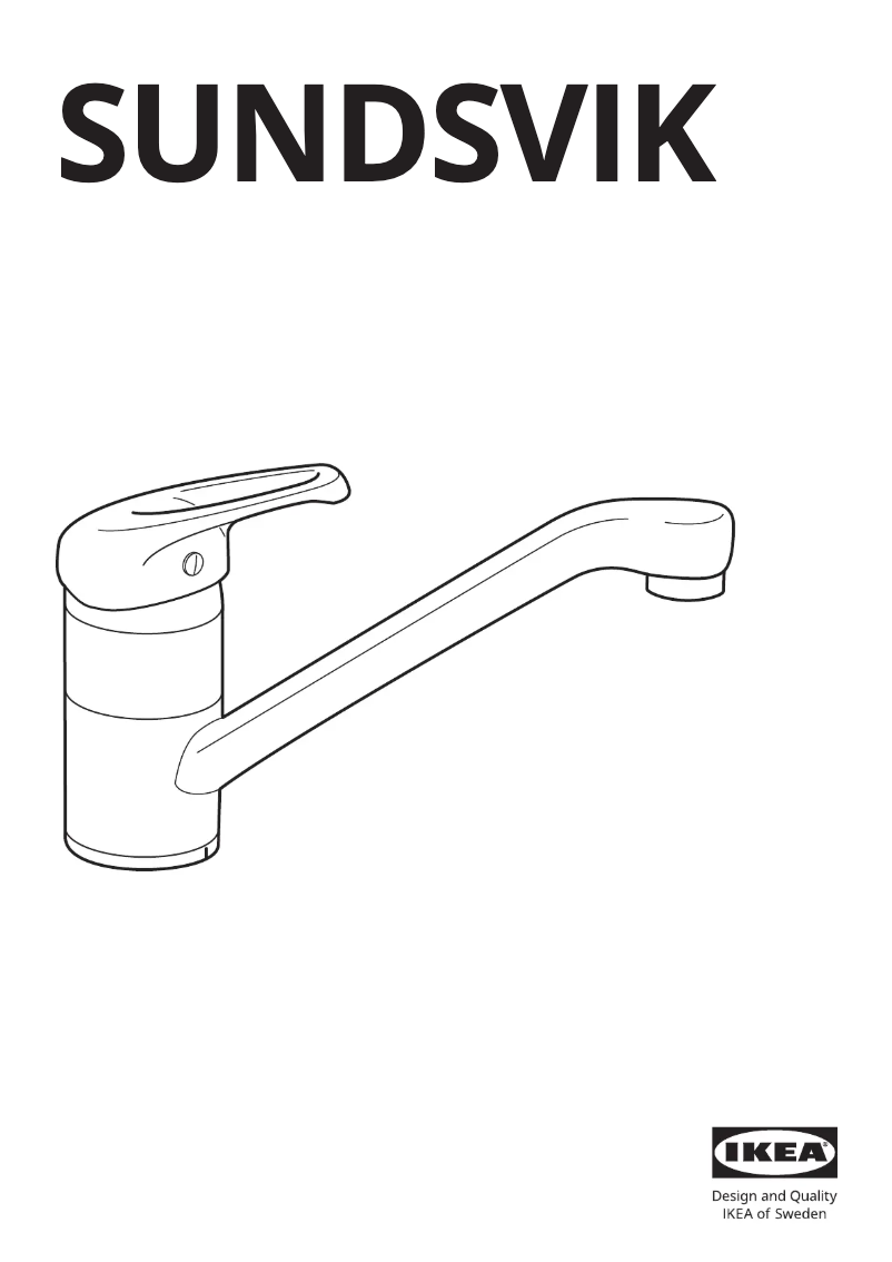 Page 1 de la notice Manuel utilisateur Ikea SUNDSVIK 900.681.42