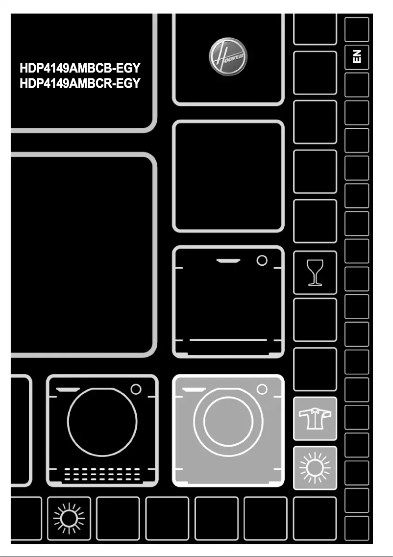 Page 1 de la notice Manuel utilisateur Hoover HDP4149AMBCR-EGY