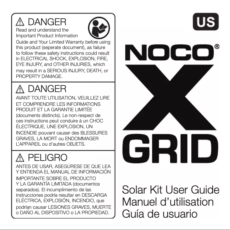 Image de la première page du manuel de l'appareil XGrid XGS9AUTO