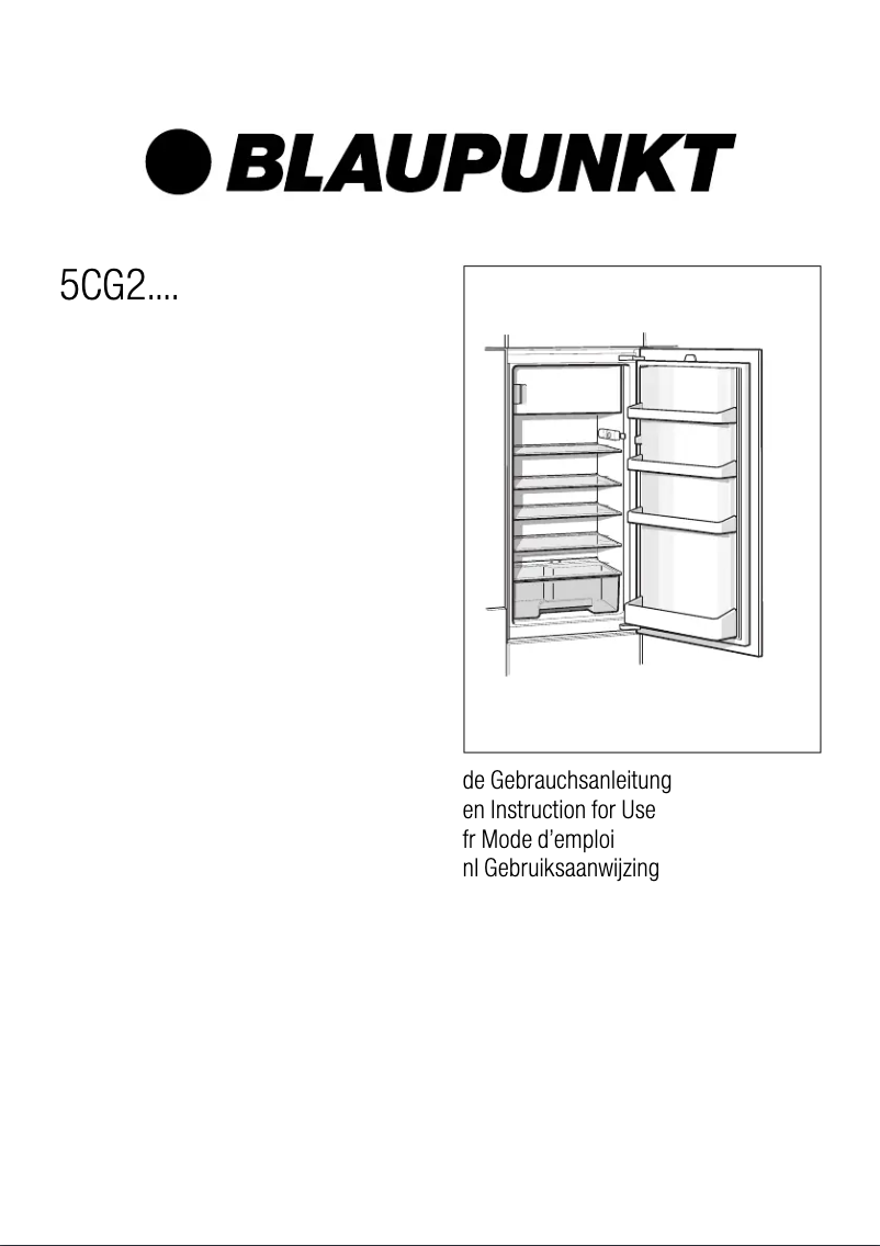Page 1 de la notice Manuel utilisateur Blaupunkt 5CG 24030