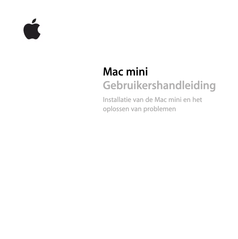 Image de la première page du manuel de l'appareil Mac Mini MD389FN