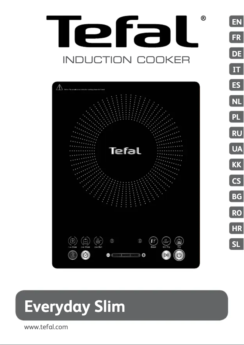 Page n°1 - Manuel utilisateur Tefal IH201812