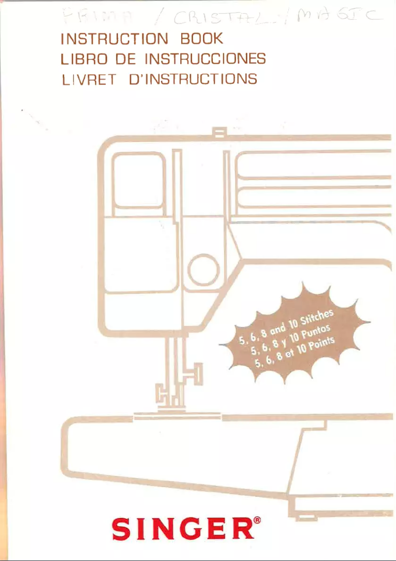 Page n°1 - Manuel utilisateur Singer Prima 30
