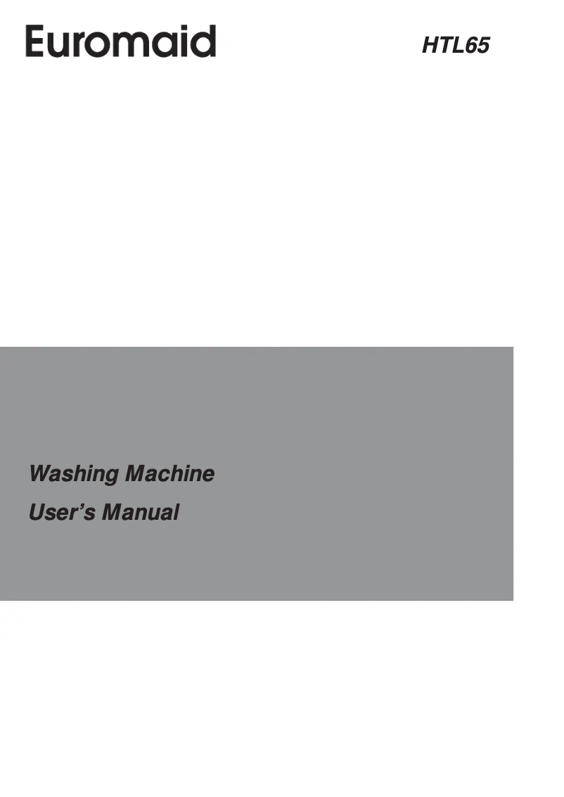 Image de la première page du manuel de l'appareil HTL65