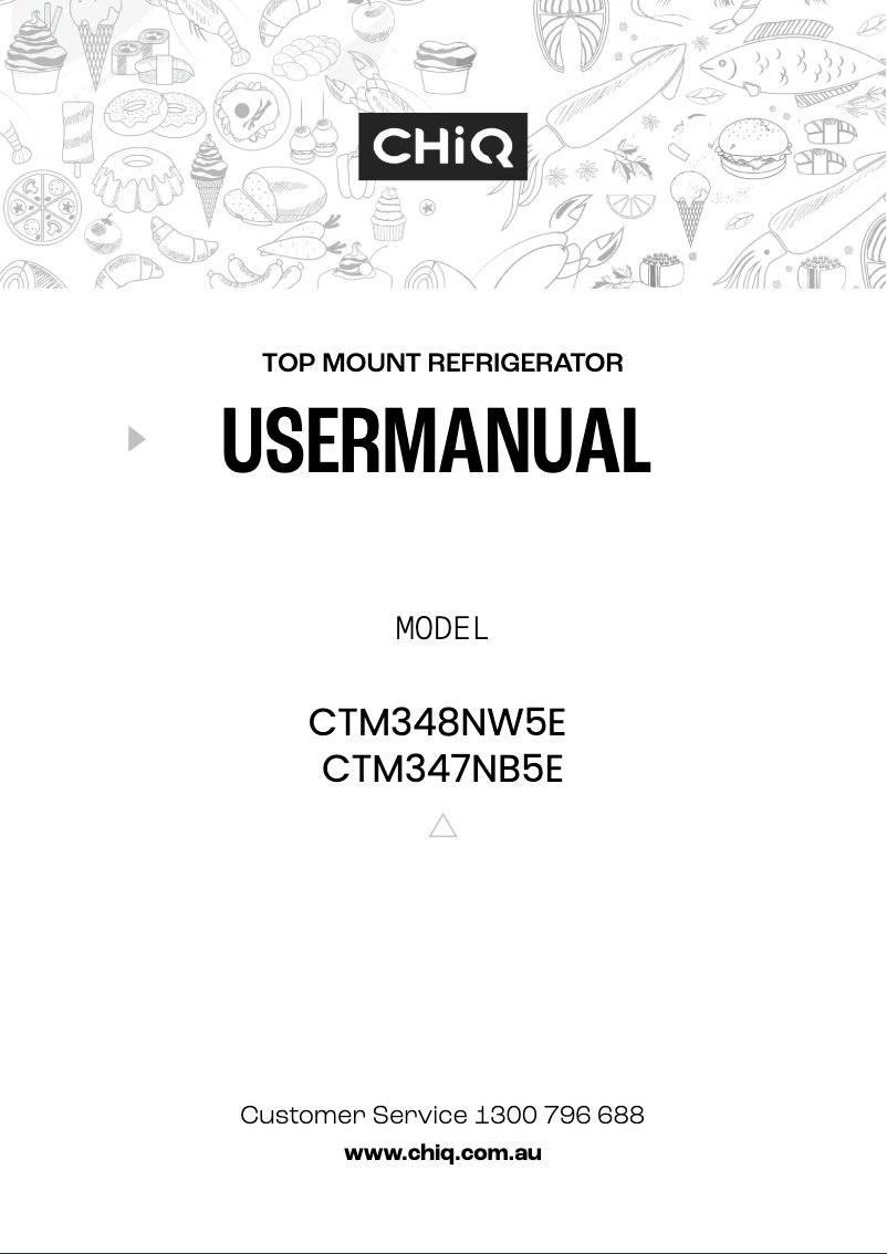 Image de la première page du manuel de l'appareil CTM348NW5E