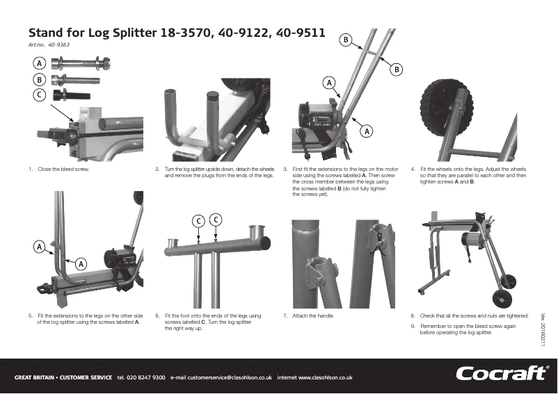 Image de la première page du manuel de l'appareil 40-9363