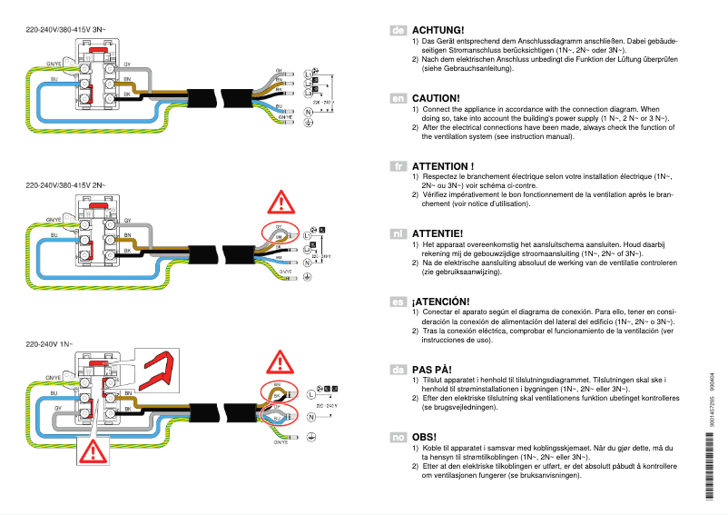 Page n°1 - Guide d'installation Neff T48PD1BX0