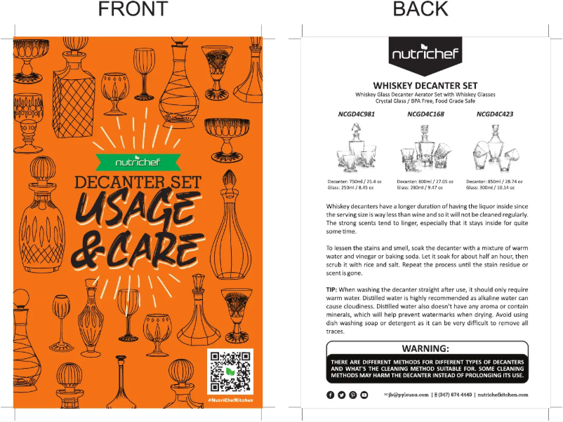 Page n°1 - Manuel utilisateur Nutrichef NCGD4C981