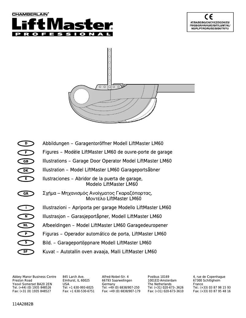 Image de la première page du manuel de l'appareil LiftMaster LM60