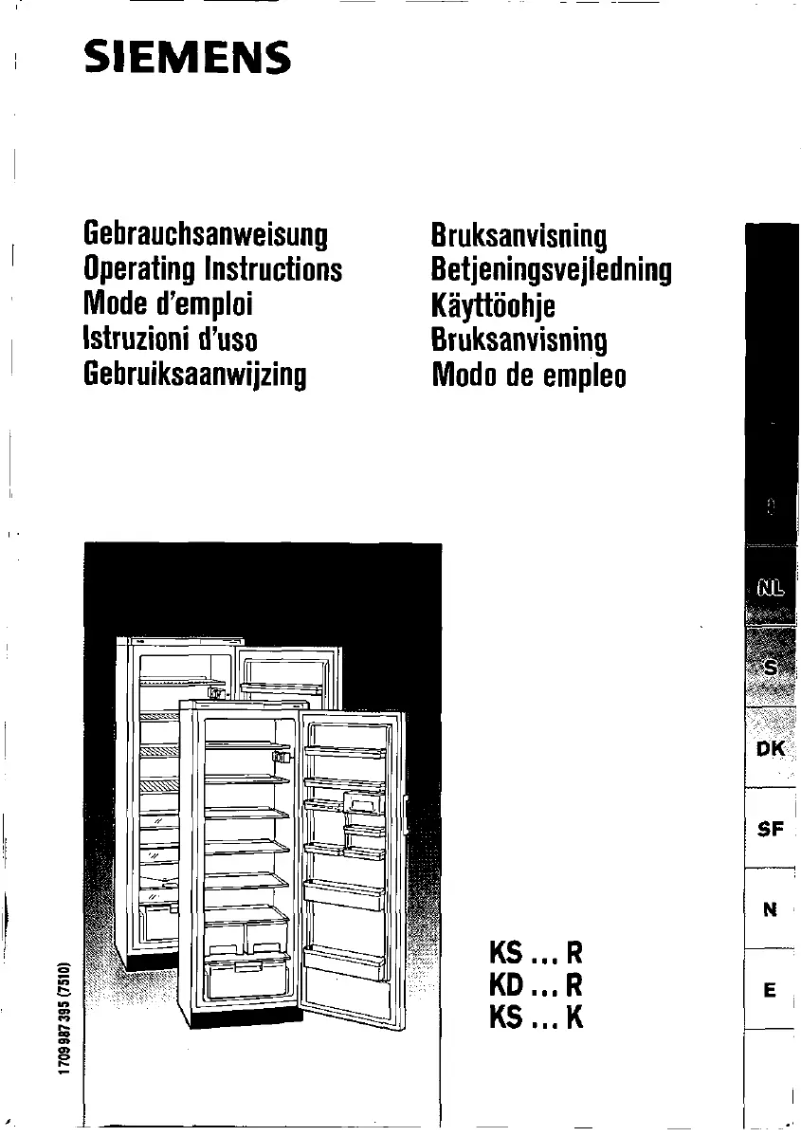 Page n°1 - Manuel utilisateur Siemens KS38R421