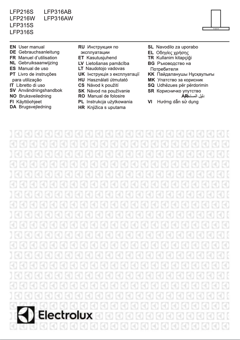 Page 1 de la notice Manuel utilisateur Electrolux LFP316S