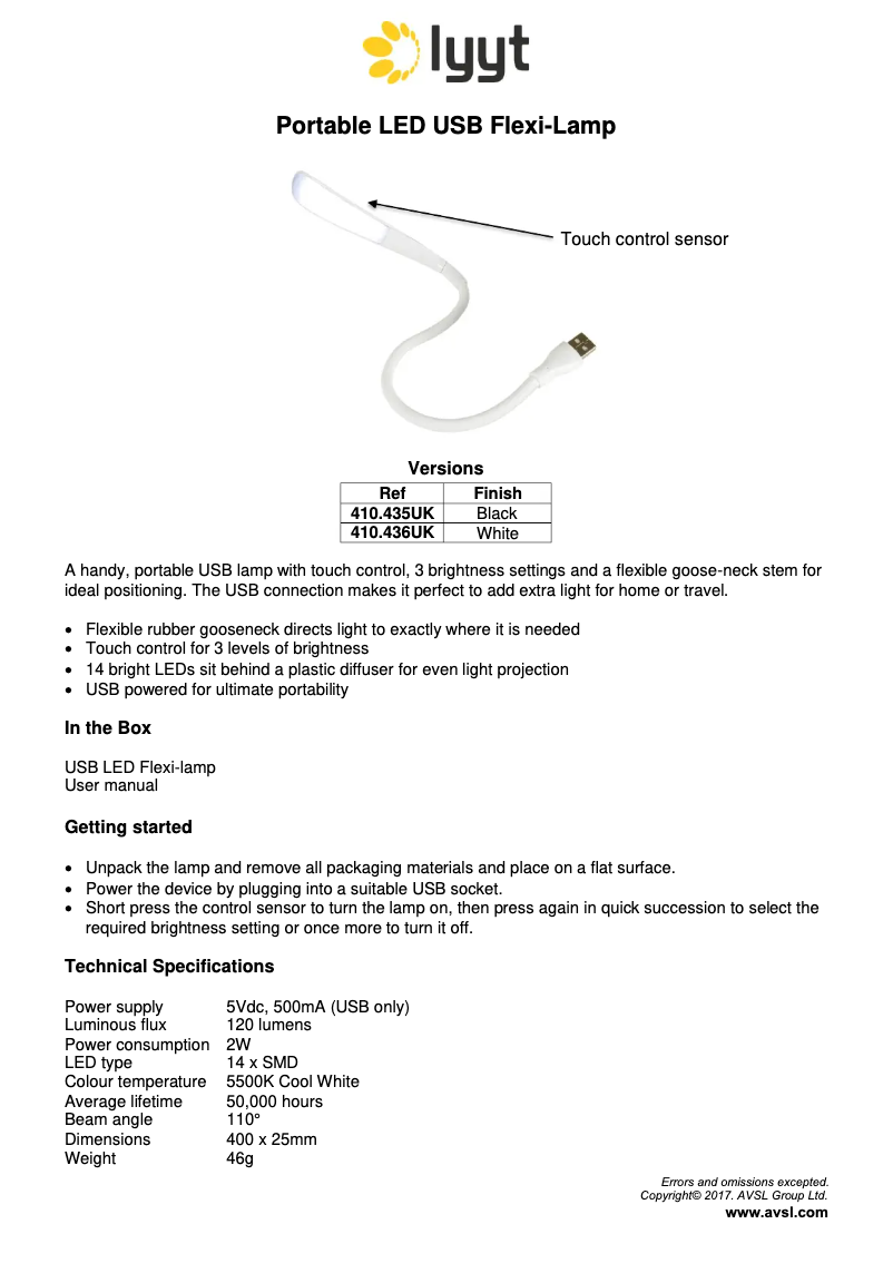 Page 1 de la notice Manuel utilisateur LYYT FLEX-B