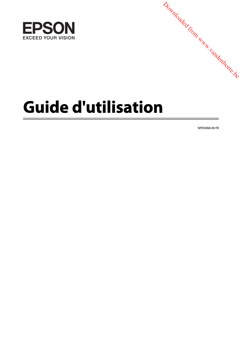 Page 1 de la notice Manuel utilisateur Epson Expression Photo XP-55