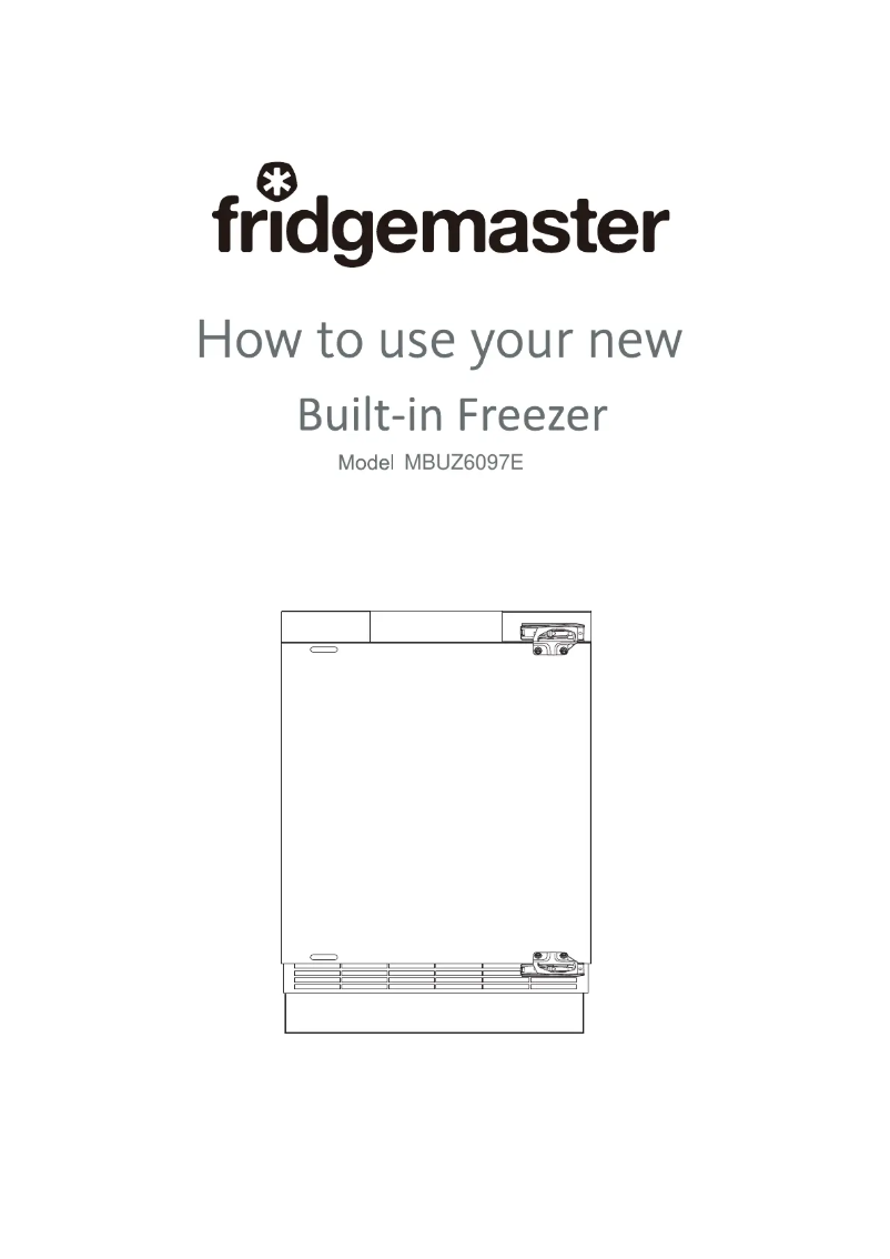 Page n°1 - Manuel utilisateur Fridgemaster MBUZ6097E