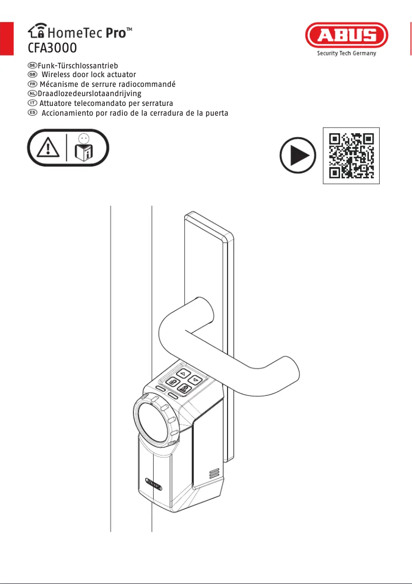 Page n°1 - Manuel utilisateur Abus HomeTec Pro CFA3000