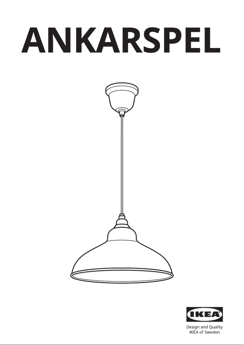 Image de la première page du manuel de l'appareil ANKARSPEL 104.900.84