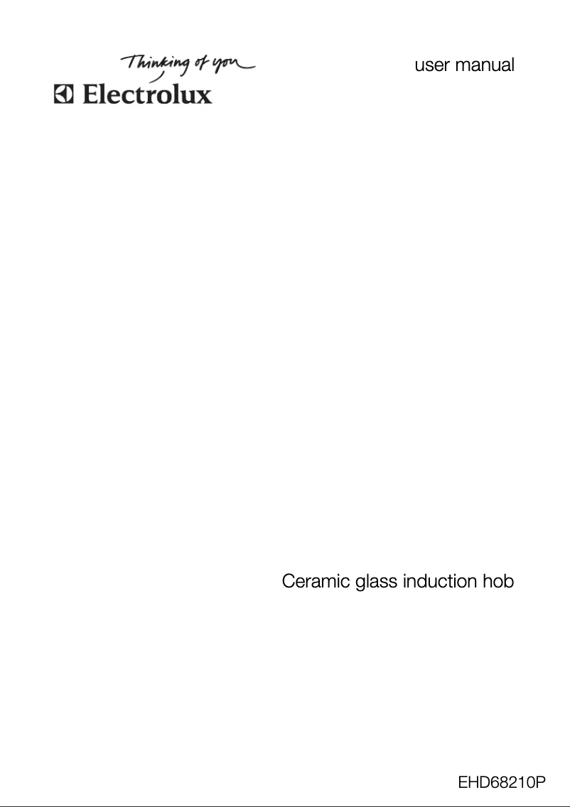 Image de la première page du manuel de l'appareil EHD68210P