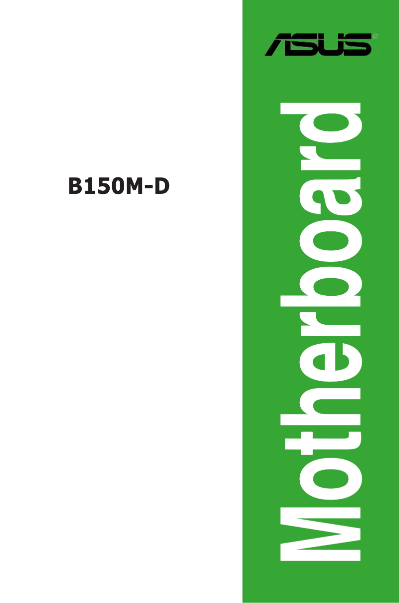 Page 1 de la notice Manuel utilisateur Asus B150M-D
