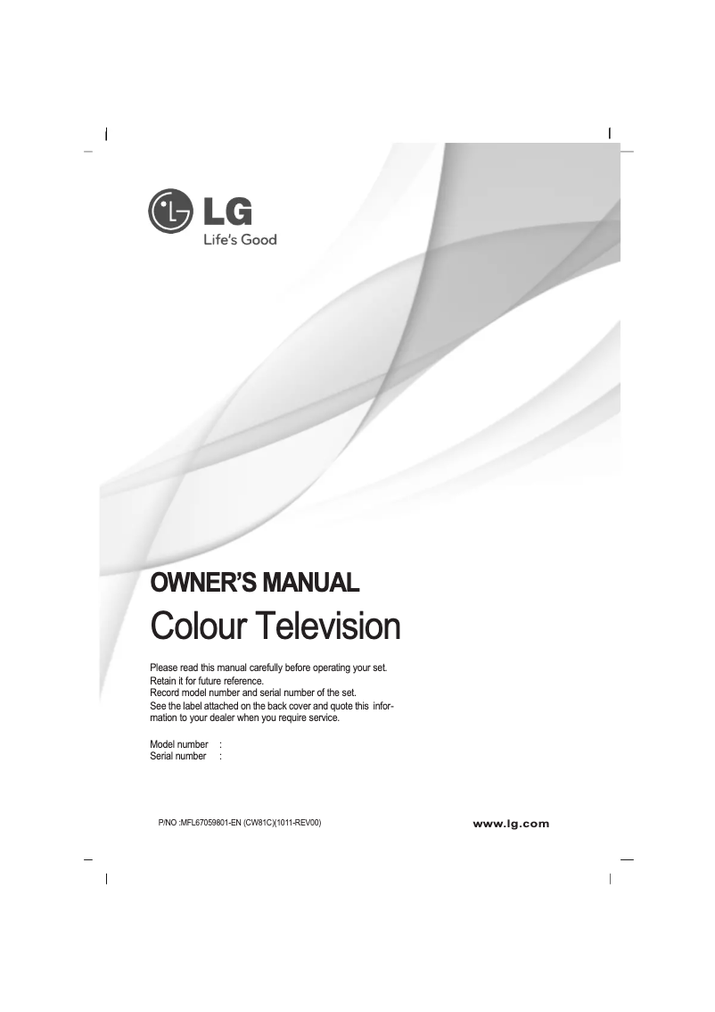 Página 1 del manual Manual de usuario LG 21SC7RD