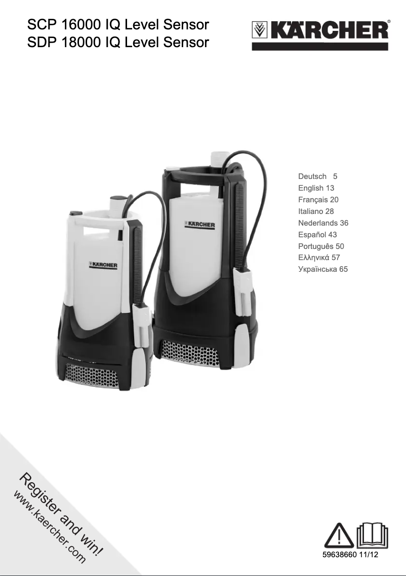 Página 1 del manual Manual de usuario Kärcher SDP 18000