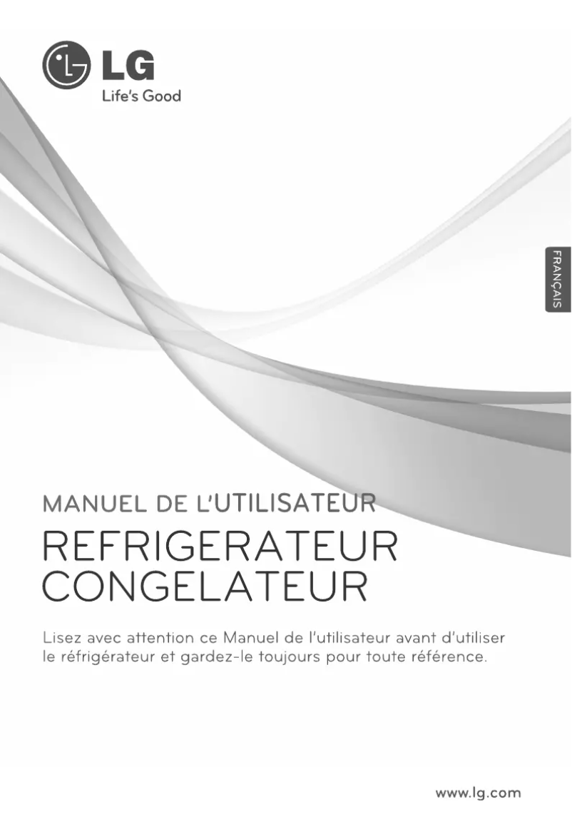 Page 1 de la notice Manuel utilisateur LG GB3133PVJW