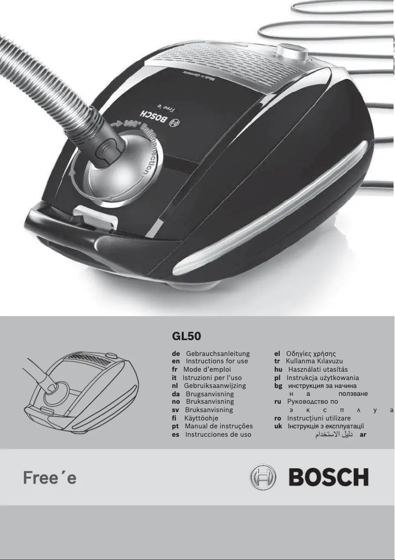 Página 1 del manual Manual de usuario Bosch BSGL52235