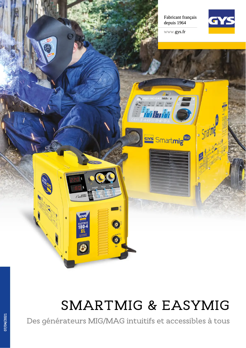 Image de la première page du manuel de l'appareil Easymig 160