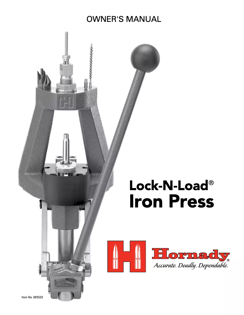 Page 1 de la notice Manuel utilisateur Hornady Lock-N-Load