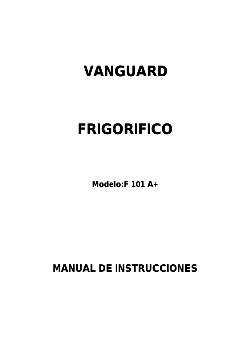 Page n°1 - Manuel utilisateur Rommer F-101