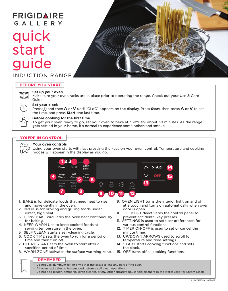 Image de la première page du manuel de l'appareil FCFI3083AS