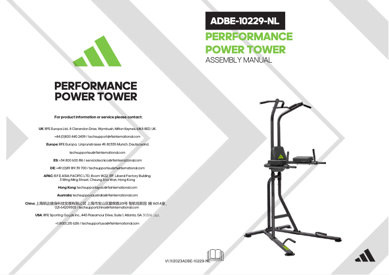 Page n°1 - Manuel utilisateur Adidas ADBE-10229-NL