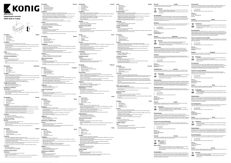 Image de la première page du manuel de l'appareil KNACO2500