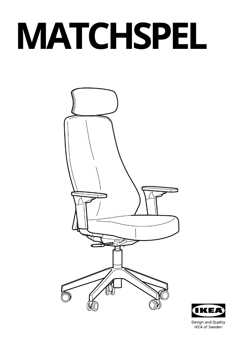 Page 1 de la notice Manuel utilisateur Ikea MATCHSPEL 605.076.14