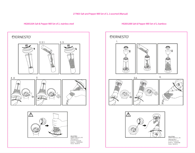 Page 1 de la notice Manuel utilisateur Ernesto IAN 288414